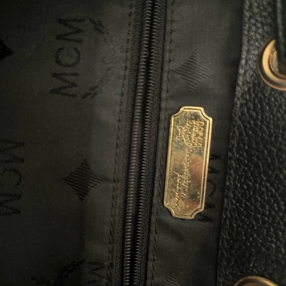 MCM Black leather backpack 🔥 - Picture 8 of 12